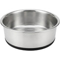 Ympuf Stainless Steel Pet Bowl Non-Slip Base 24 oz Silver