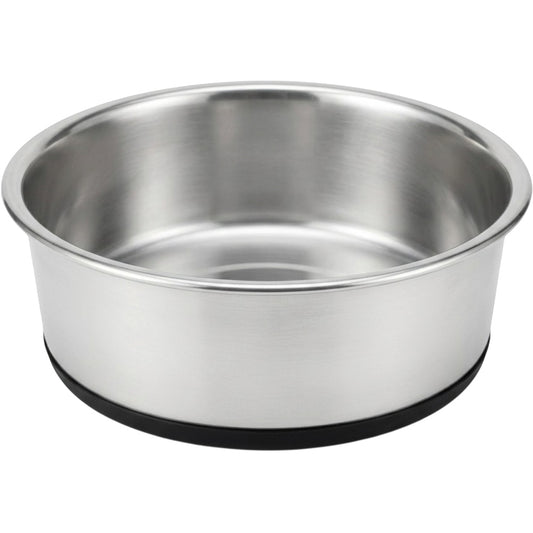 Ympuf Stainless Steel Pet Bowl Non-Slip Base 24 oz Silver