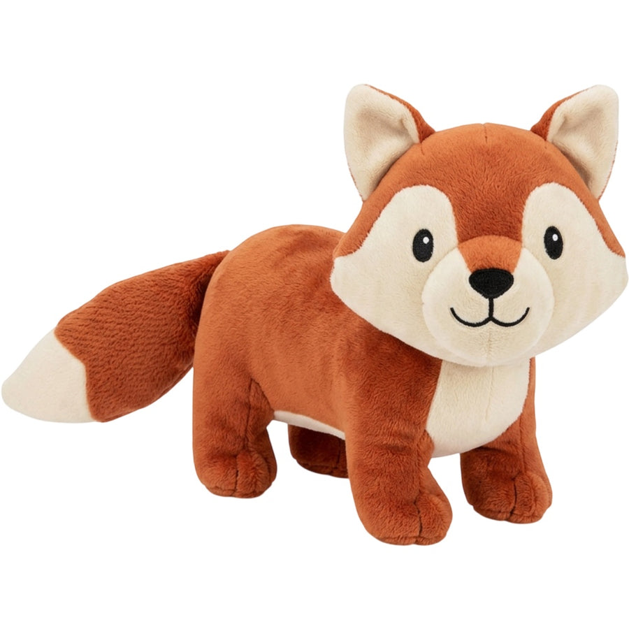 Ympvf Fernfox Polyester Plush Squeaker Toy 13 in Rust Cream