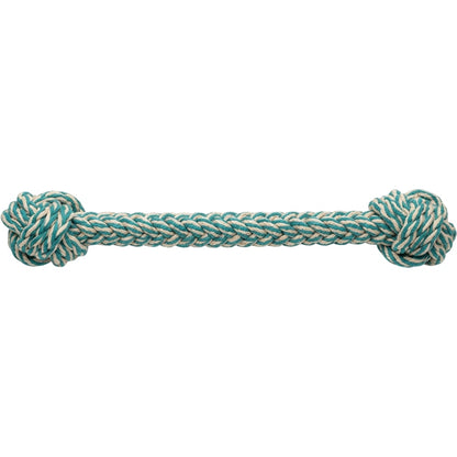 Ympvf Harborbraid Cotton Rope Tug Toy 24 in Teal Natural - Product view
