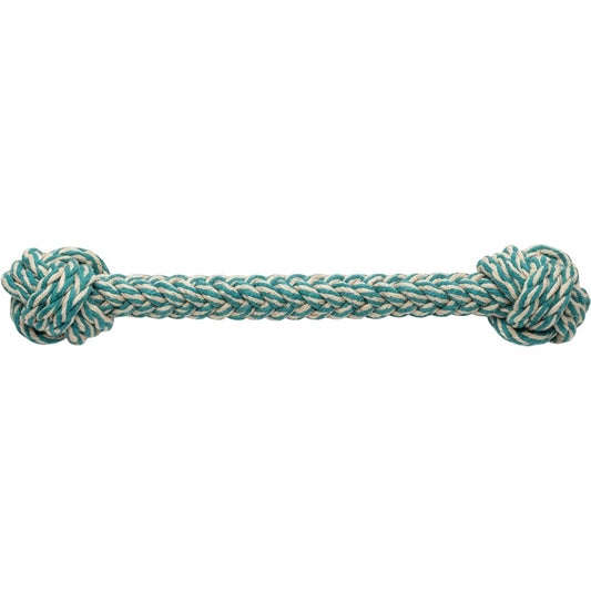 Ympvf Harborbraid Cotton Rope Tug Toy 24 in Teal Natural - Product view